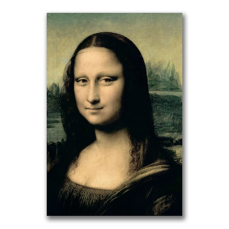 Leonardo Da Vinci 'Detail Of The Mona Lisa' Canvas Art,16x24